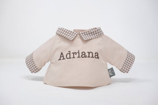 Camisa Beige Cuadraditos