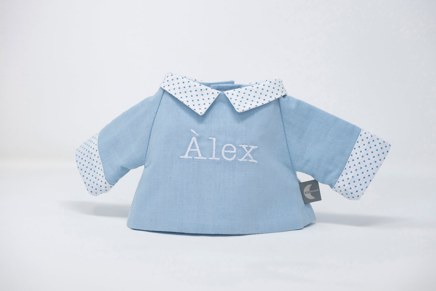 Camisa Azul Topitos
